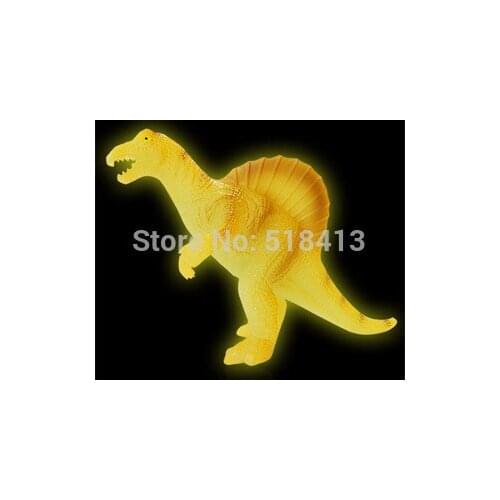 Luminous Dinosaur Toys &gifts Fluorescent Glow Toy Set Decoration Animal Models Triceratops Stegosaurus Gifts For Children 2021