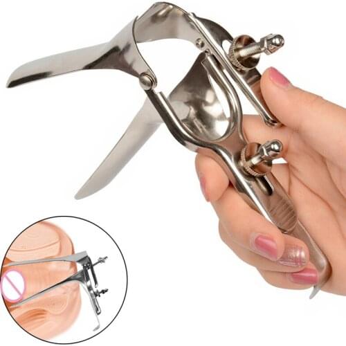 SM Vaginal Dilator/Vaginal Speculum Mirror Medical Stainless Steel Anus Expansion Anal Plug Anal Trainer Anal Insertion Sex Toys