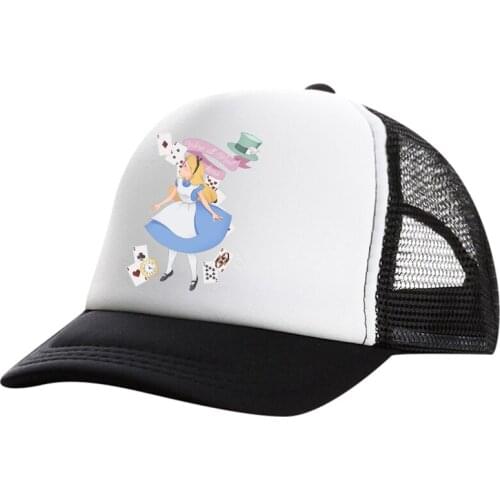 Spring Unisex Men Alice in Wonderland fishing Baseball Caps Women Breathable Mesh Snapback Hats Casual sport Hats Cap