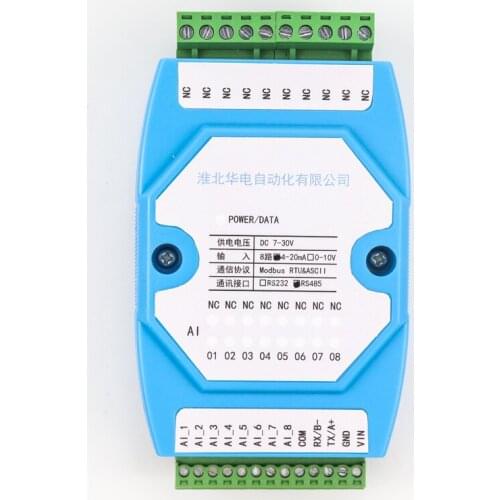0-5V 0-10V 4-20mA module to rs485 output analog input 485 signal converter
