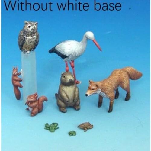 1:35 die-cast resin small animal scene layout model assembly kit name B95