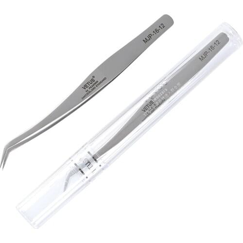 100% Genuine VETUS Tweezers Especially for 3D 6D Volume Fan Eyelash Extension Anti Acid Stainless Tweezers
