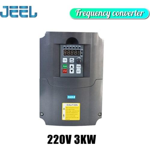 220V 3KW Single Phase Inverter CNC Spindle Motor Control Frequency Converter / Adjustable Speed Drive / Frequency Converte