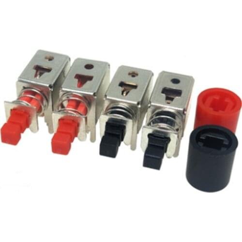 Free shipping 100PCS Hot sale A03 PS-22F03 straight key switch channel self-locking power button switch