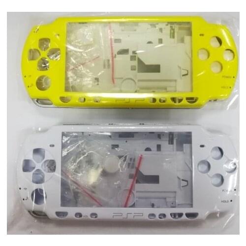 Yellow White Crystal Color for PSP 2000 PSP2000 Game Console replacement full housing shell cover case with buttons kit