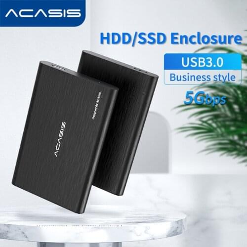 HDD/SSD Case Metal SATA to USB 3.0 Hard Drive Box for 2.5" HDD SSD up to 4TB 6Gbps External HDD Enclosure UASP Case Hd Box