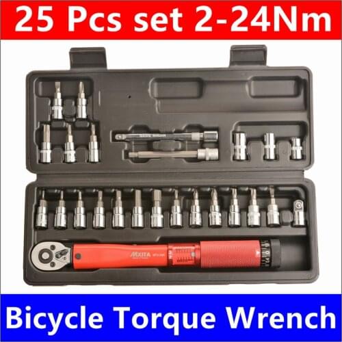 MXITA 1/4"DR 2-24Nm torque wrench Bicycle bike tools kit set tool bike repair spanner SET