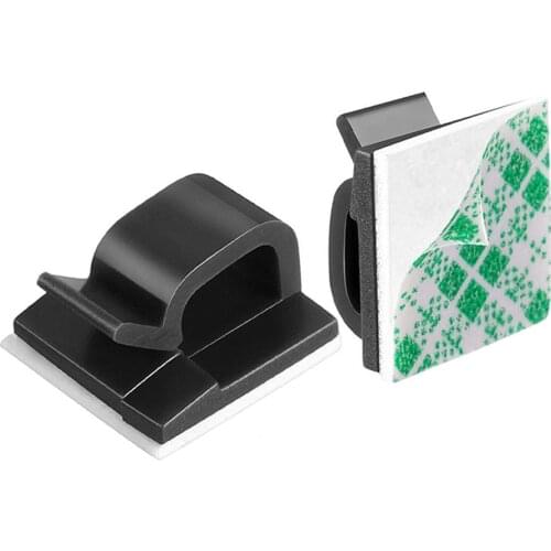 40pcs Self Adhesive Wire Organizer Line Cable Clip Buckle Clips Data Telephone Line Winder Clamp Wall Fixer Fastener Holder