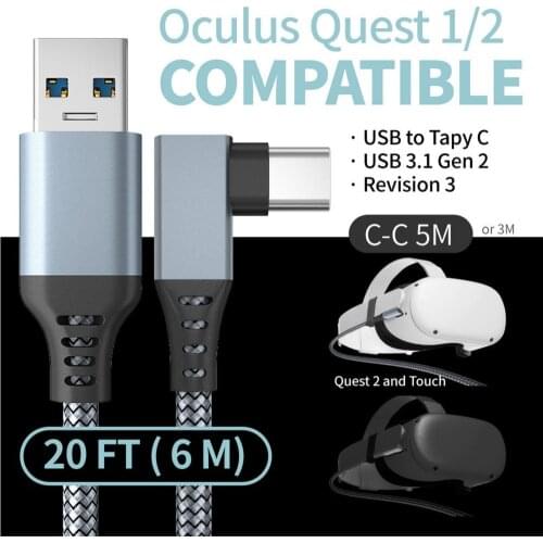 Data Cable Quick Transmission Multifunctional Fast Charging USB Type-C Data Transfer Line for OQ VR 1/2