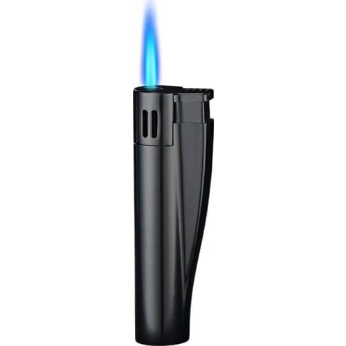 Metal Cigar Lighter Mini Size Windproof Jet Flame Refillable Torch Lighters for Outdoor