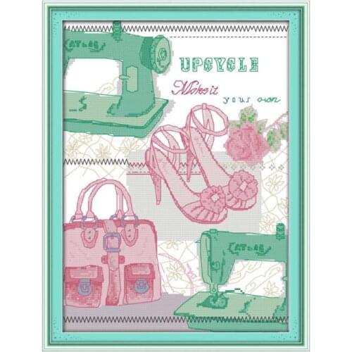 Fashion sewing cross stitch kit cartoon 14ct 11ct print canvas stitching embroidery DIY handmade needlework