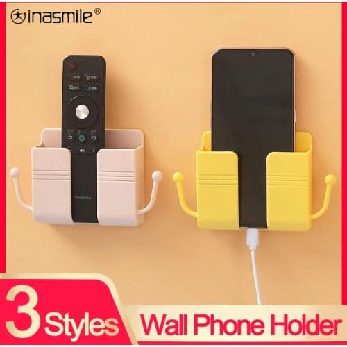 Wall Mounted Organizer Storage Box Remote Controller dock Mobile Phone Plug for ipad Holder Charging earphone Hooks Holder Stand