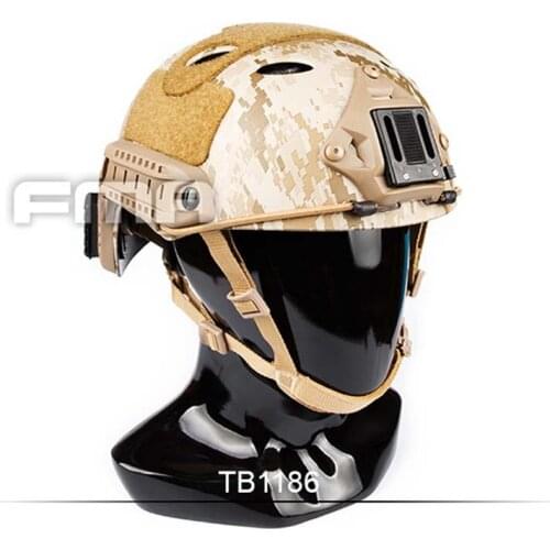 NEW Outdoor Tactical FMA Desert Digital FAST Helmet-PJ AOR1 TB1186 for Airsoft Paintball