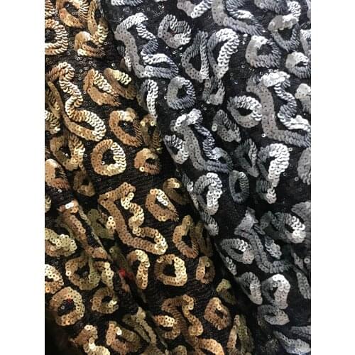 New arrival Embroidered tulle French African Lace Fabric Net Tulle Nigerian Mesh Lace fabric SYJ-63430 with sequins