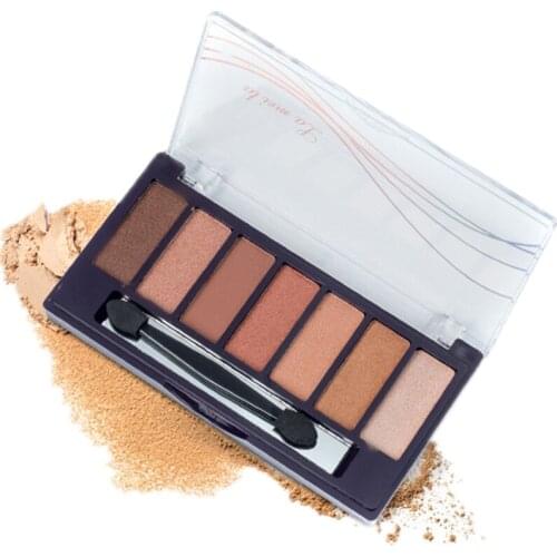 New Mosse 7 Colors Matte Makeup Eye Shadow Palette Pearl Charming Eyeshadow in One Palette Shadow Makeup Set for Eyes Beauty