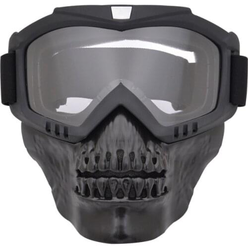 Airsoft Shooting Glasses with Removable Skull Mask Shockproof Military Tactical Goggles Outdoor Paintball CS War Game Eyewear