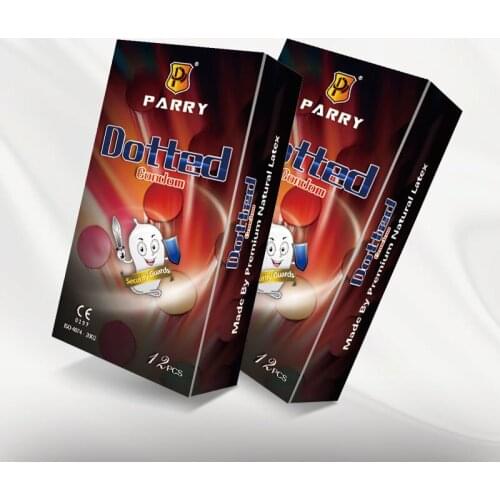PARRY CONDOMS 24PCS Surface With Spike-Like Particles Condoms Super Lubricated Condoms Male Skin-Friendly Large Oil Volume