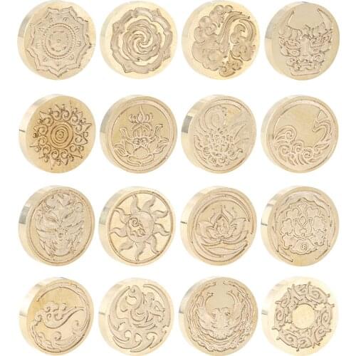 Plant Seal Flower Seal Wax Seal Stamp Retro Antique Sealing Wax Scrapbooking Stamps HEAD Wedding Decorative Invitation