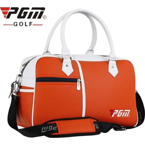 Pgm Golf Bag Golf Clothes Bag Men & Women Shoes Package Pu Leather Large Capacity Clothing Handbags 3 Colors D0483