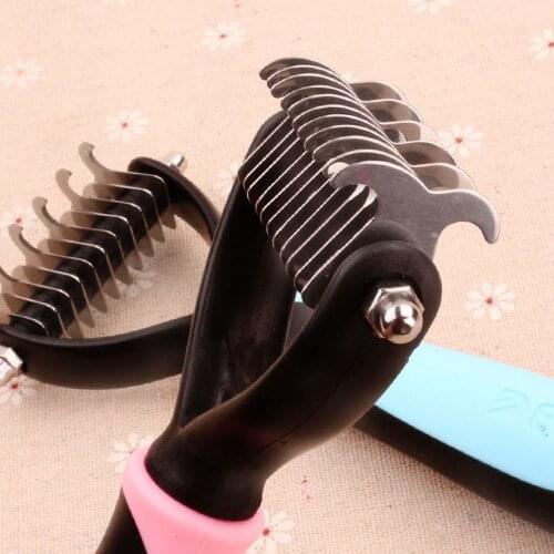 Professional Rake Brush Pet Grooming Undercoat Rake Comb Tool For Dogs Cats Pet Supplies