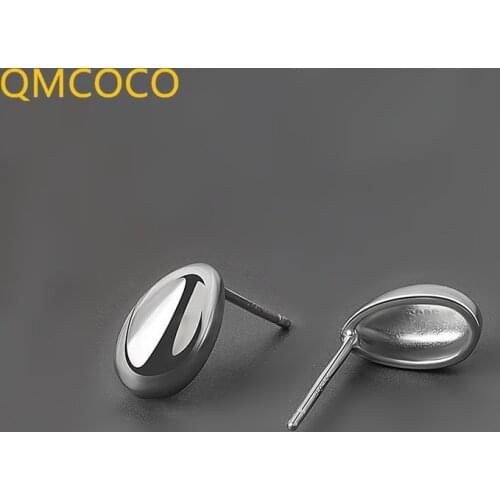 QMCOCO 925 Silver Earrings Charm Women Trendy Jewelry Vintage Simple Retro Party Accessories Gifts WaterDrop Earring