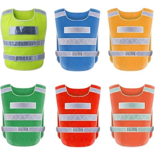 Adjustable Neon Colored Safety Vest Reflective Outdoor Night Driving