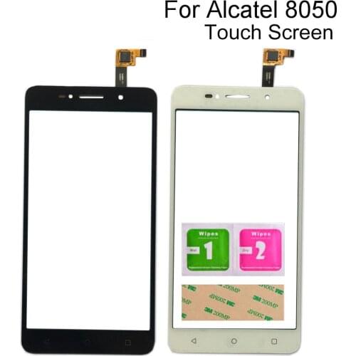 Touch Screen Digitizer Panel For Alcatel One Touch Pixi 4 OT-8050D OT8050 8050D 8050 Sensor Tools 3M Glue Wipes