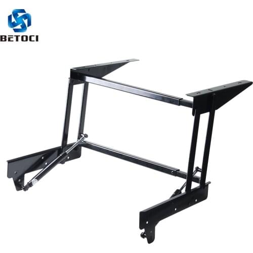 Folding lifting air spring tea table hinge function furniture lifting frame coffee table computer table frame furniture hardware