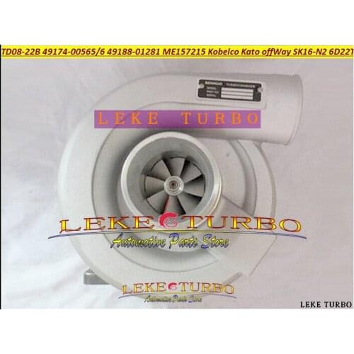 TD08-22B 49174-00565 49174-00566 49188-01281 ME157215 Turbo Turbocharger For KOBELCO Kato Various OffWay SK16-N2 6D22T 6D22-CT