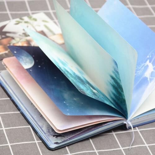 Creative Student Diary Cute Illustration Notebook Full Color Page Hand Ledger Notepad Notebook Book Death Note