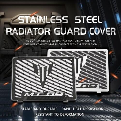 Stainless Steel Motorcycle Radiator Grille Guard Protection Radiator Cover for MT09 Tracer Mt-09 FZ09 2013-2017 2014 2015 2016