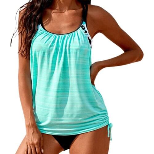 Women Bathing Suit Swimwear Solid Color Shoulder Strap Women Beachwear Sleeveless Backless Padded Bathing Suits Swimwear Women