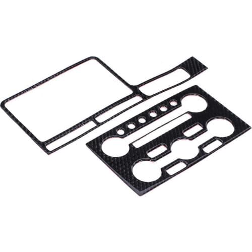 2Pcs/Set Carbon Fiber Central Control Navigation Trim Right-Hand Drive Fit for Nissan GTR R35 2008-2016 automobiles accessories