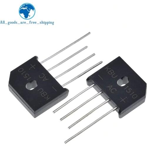 5PCS/lot diode bridge retifica KBU1510 DIP KBU-1510 15A 1000V ponte retificador electronica componentes KBU 1510