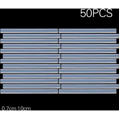 50Pcs Hot Melt Glue Translucence Sticks Adhesive for Electric Heating Glue Gun Furniture Craft Hobbies DIY Repair Tool 7mm*100mm