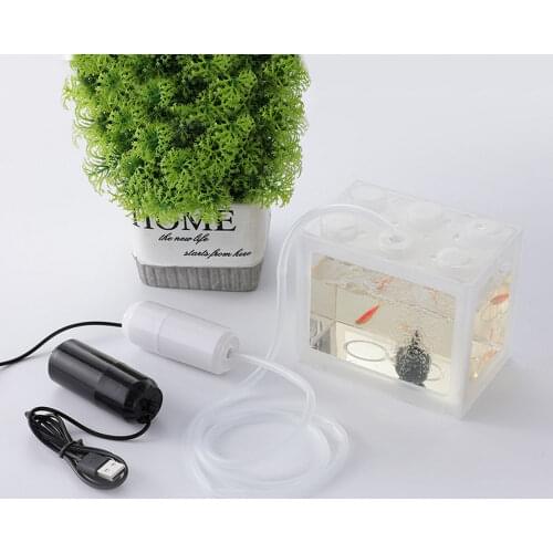 Aquarium Oxygen Air Pump Rechargeable Small Aeration Pump Portable Fish Tank Oxygenator Aquarium Accessories for Fishing