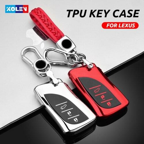 Soft TPU Car Remote Key Case Full Cover Holder For Lexus IS ES GS GX NX RX LX LC RC ES200 ES300H ES350 Accessories Keychain Fob