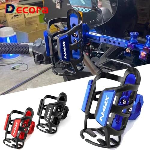 For YAMAHA NMAX125 NMAX 125 Motorcycle Accessories CNC Aluminum Beverage Water Bottle Drink Cup Holder Mount
