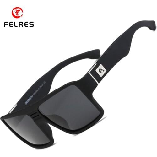 FELRES Square Polarized Sport Sunglasses For Men Women UV400 Outdoor Driving Cycling Fishing Coating Glasses With Box 729