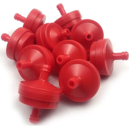 10pcs Lawn Mower 1/4\" Inline Gas Fuel Filter for Briggs Stratton 298090 298090S 667A