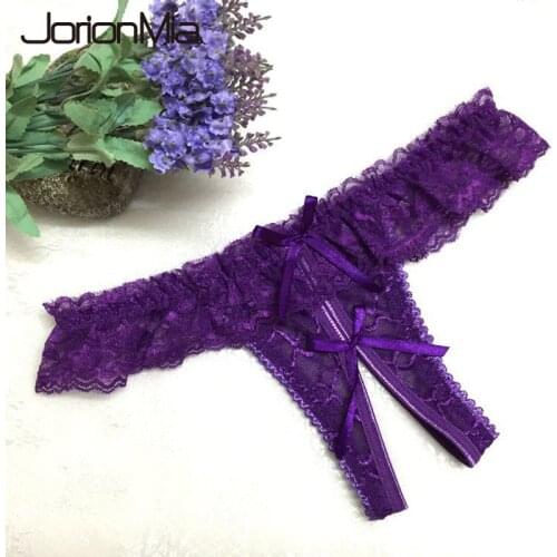 Personality women underwear Opening Crotch transparent sexy panties female lace temptation low-waist Crotchless briefs Women 883