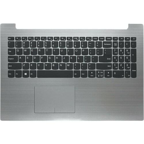 JIANGLUN New for Lenovo Ideapad 320-15 320-15ISK 320-15IKB Palmrest Top Case keyboard Silver