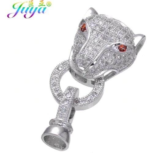 Juya DIY Decorative Fasteners Supplies Handmade Dragon Locks Leopard Clasp Accessories For Needlework Beads Pearl Jewelry Making