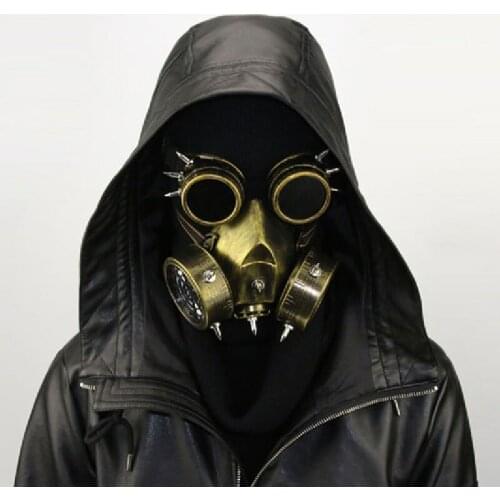 Cool Halloween Masks Resin Steampunk Gas Masks Anonymous Masks Cosplay Headgear Props Halloween Party Masquerade Supplies