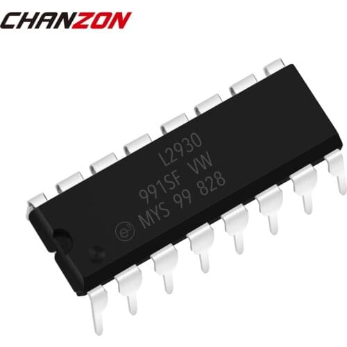10PCS L293D L293 293 DIP DIP16 Logic IC Chips Integrated Circuit Semiconductor Bridge Driver Internal Switch New and Original
