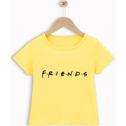 Best Friends Children Clothes Fries Hamburger Printing Kawaii Cartoon Kids Shirt Girls Tshirt Casual T Shirt Girl Short Sleeve