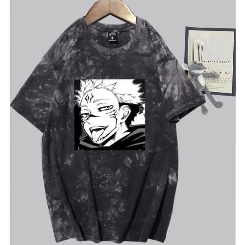 2021 New Japanese Anime Jujutsu Kaisen Yuji ItadoriT Shirt Men Funny Streetwear Unisex T-shirt Male