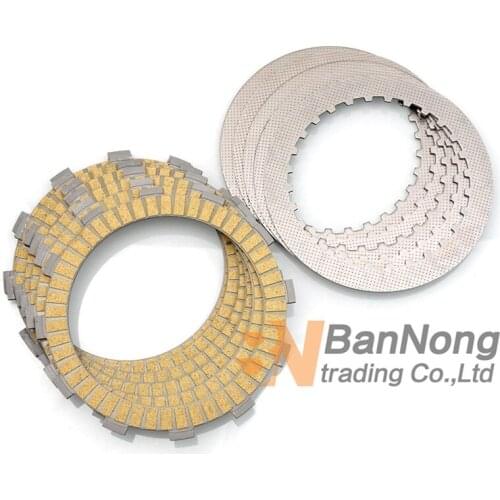 A set friction plates& steel plate Motorcycle parts clutch plates friction discs FOR HONDA CB400 VTEC400 CB-1 400 CBR23 NC23
