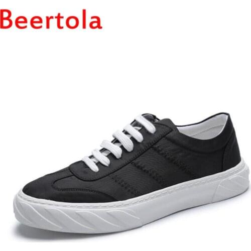 Newest Mens Sneakers Fabric Leather Shoes Solid Casual Shoes Men Designers Flats Shoes Male Lace Up Black Yellow Chaussures