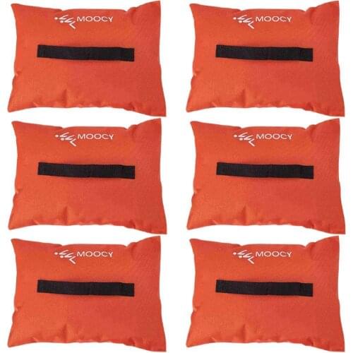New Sand Bags Set Of 4 Weighted Anchors For Soccer Goals Golf Football Hockey Net And More Can Be Fixed Orange With Straps